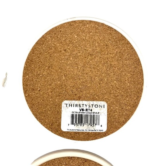 Set of 4 Genuine Thirstystone Coasters Southwestern Style Kokopelli Sunburst Sun - Picture 9 of 12